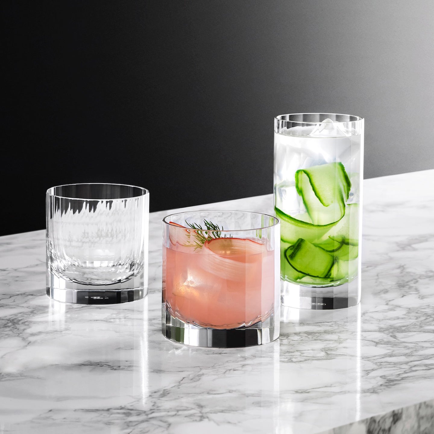 Richard Brendon Fluted Old Fashioned Tumbler - Thumbnail 2