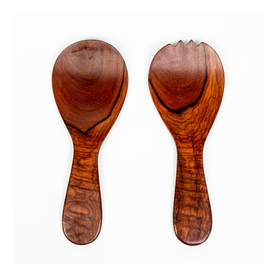 Sarah Petherick Short Salad Servers / Rosewood