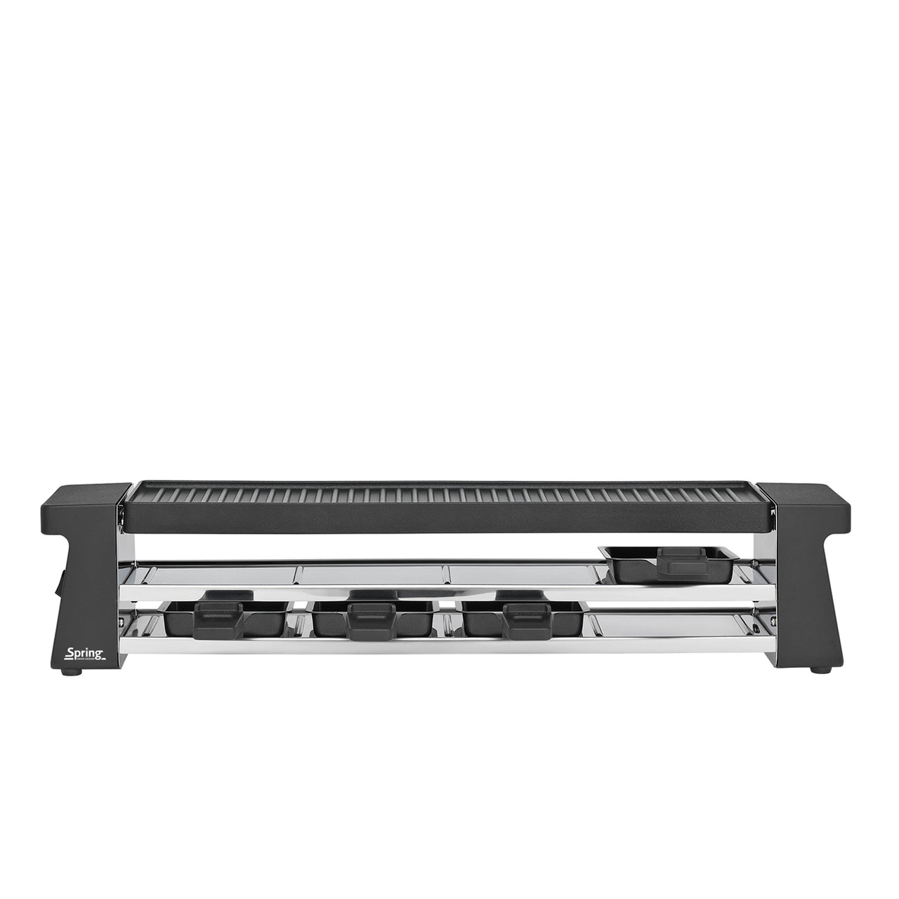 Spring Pizza raclette 6 zilver met aluminium grillplaat EU Spring Pizza raclette 6 zilver met aluminium grillplaat EU