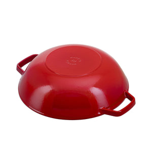 STAUB Cast Iron, Wok, Cherry, 30 cm