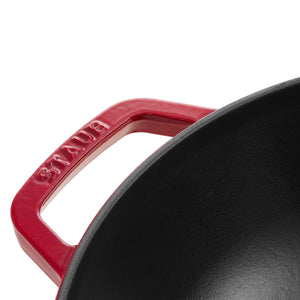 Staub Cast Iron Wok / Cherry / 30cm