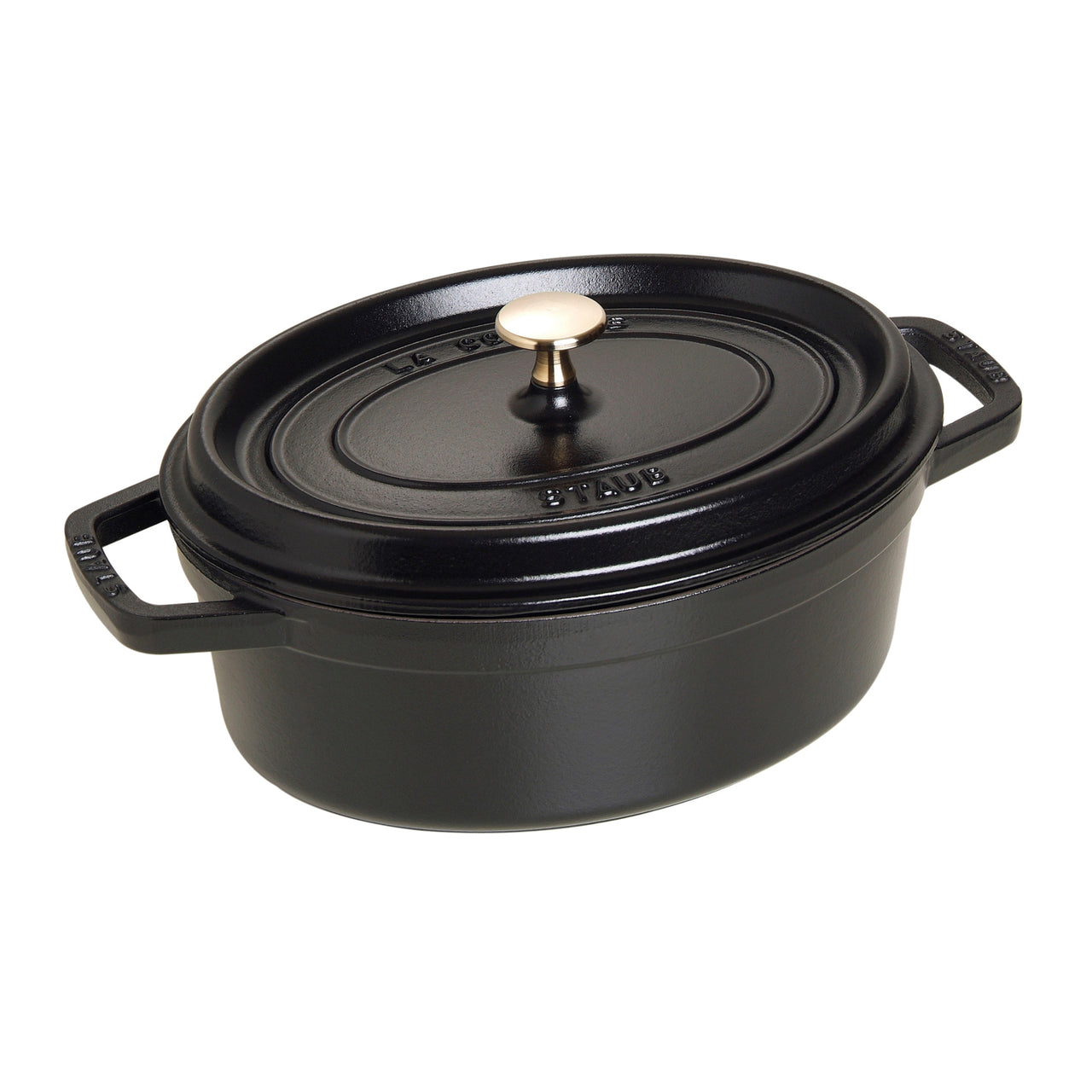 Staub Oval Cocotte / Black | Borough Kitchen