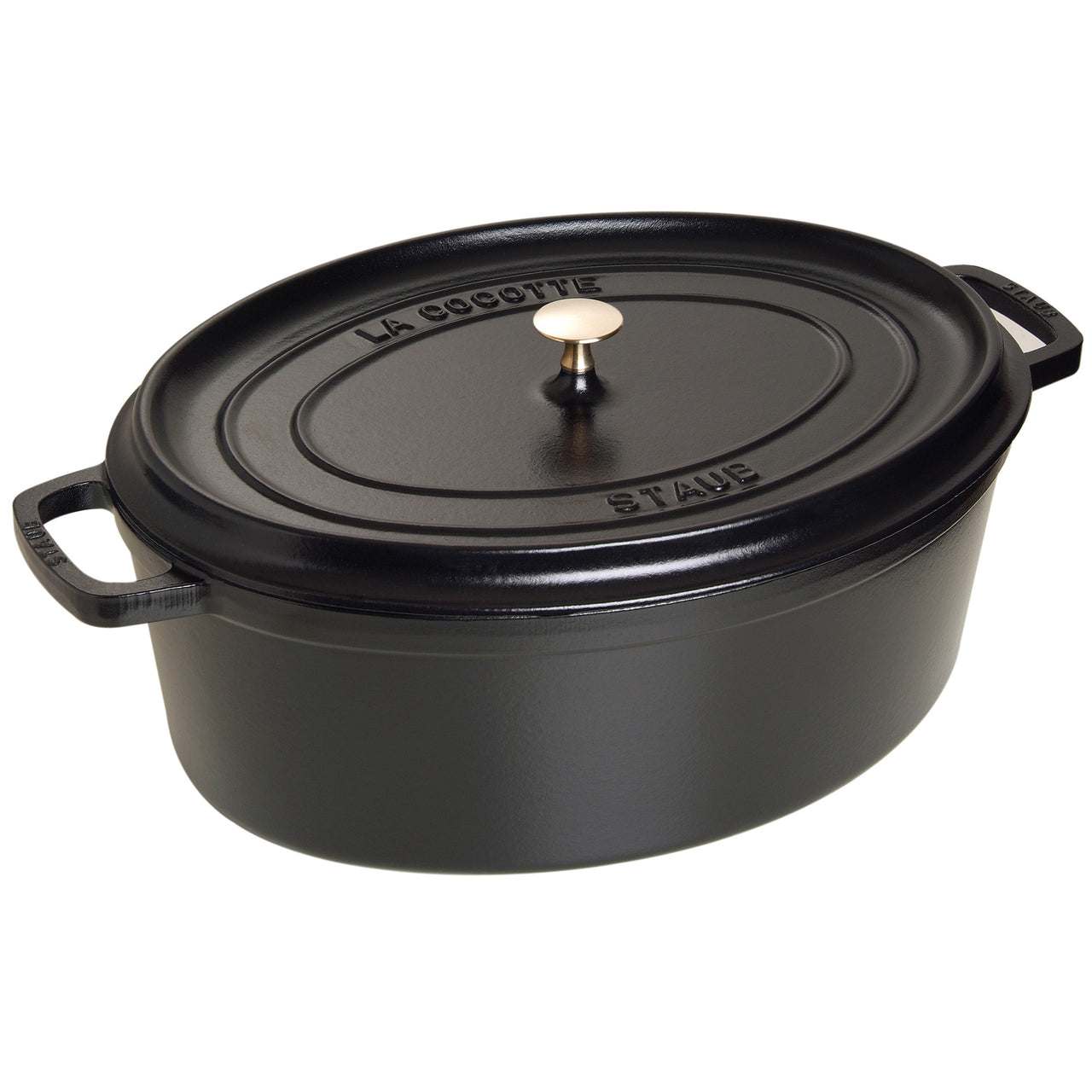 Staub Oval Cocotte / Black | Borough Kitchen