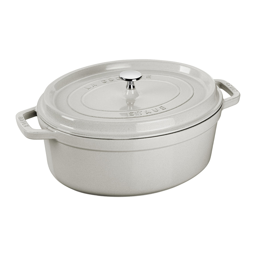 Staub Oval Cocotte / White Truffle