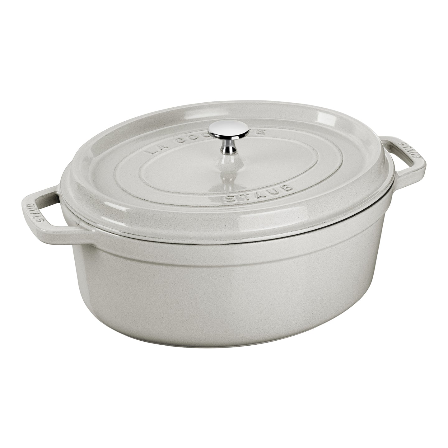Staub Oval Cocotte / White Truffle