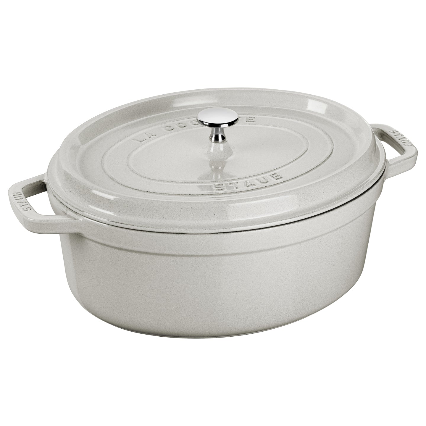 Staub Oval Cocotte / White Truffle