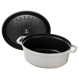 Staub Oval Cocotte / White Truffle