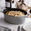 Staub Oval Cocotte / White Truffle