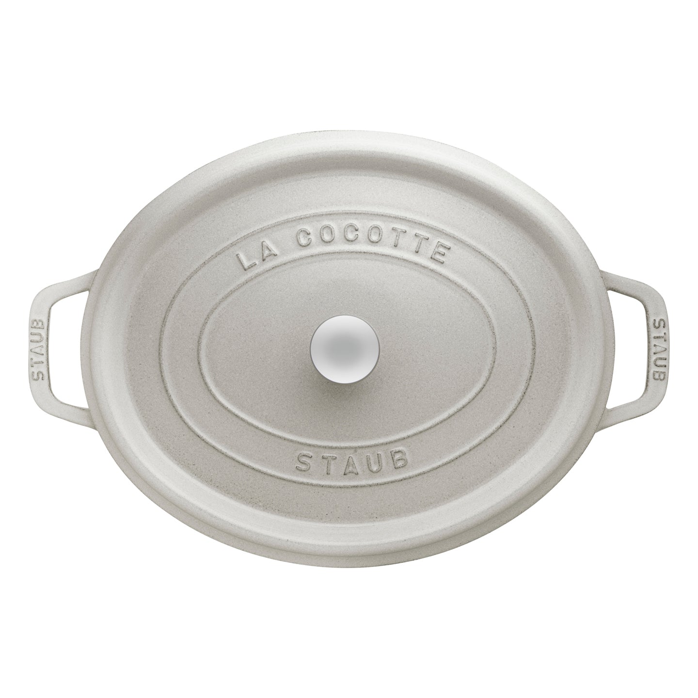 Staub Oval Cocotte / White Truffle