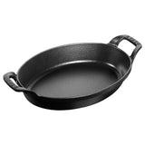 Staub Roasting Dish Oval Black