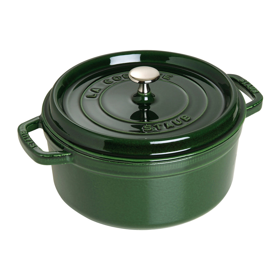 Casserole pot 24 cm, self-sealing lid, cherry, cast iron, Staub 