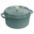 Staub Round Cocotte / Eucalyptus / 28cm (Ex-Display)