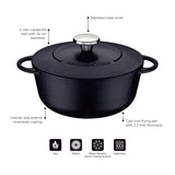 Tramontina Enamelled Cast Iron Casserole / Black