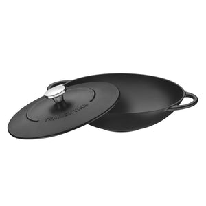 Tramontina Enamelled Cast Iron Wok / Black