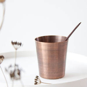 Brushed Copper Water Cup