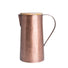 Brushed Copper Water Jug with Wooden Lid