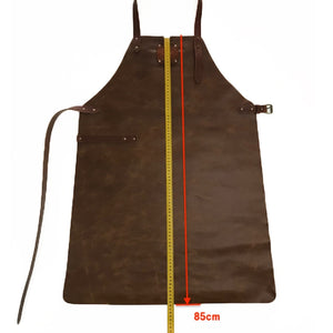 Witloft Leather Apron Classic / Regular / Green and Cognac