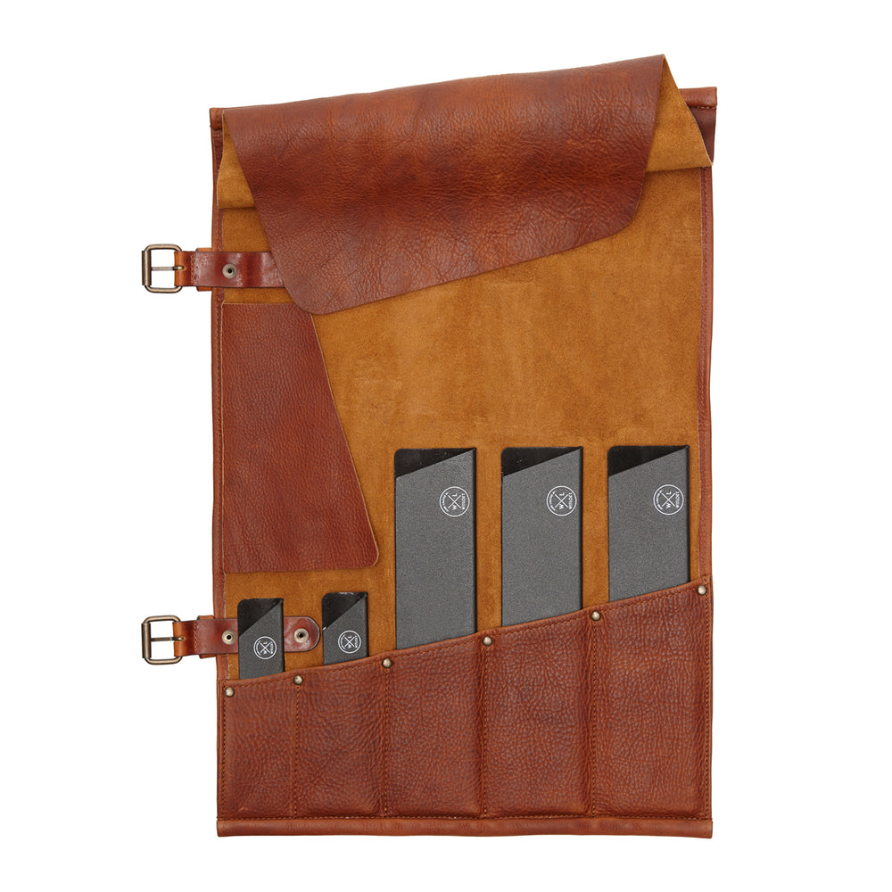Witloft Leather Knife Roll / 5 Pocket / Cognac **