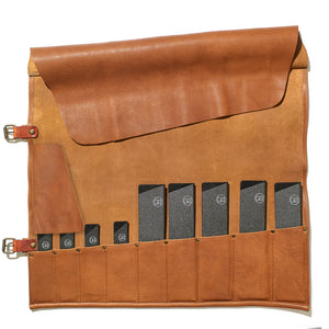 Witloft Leather Knife Roll / 9 Pocket / Cognac