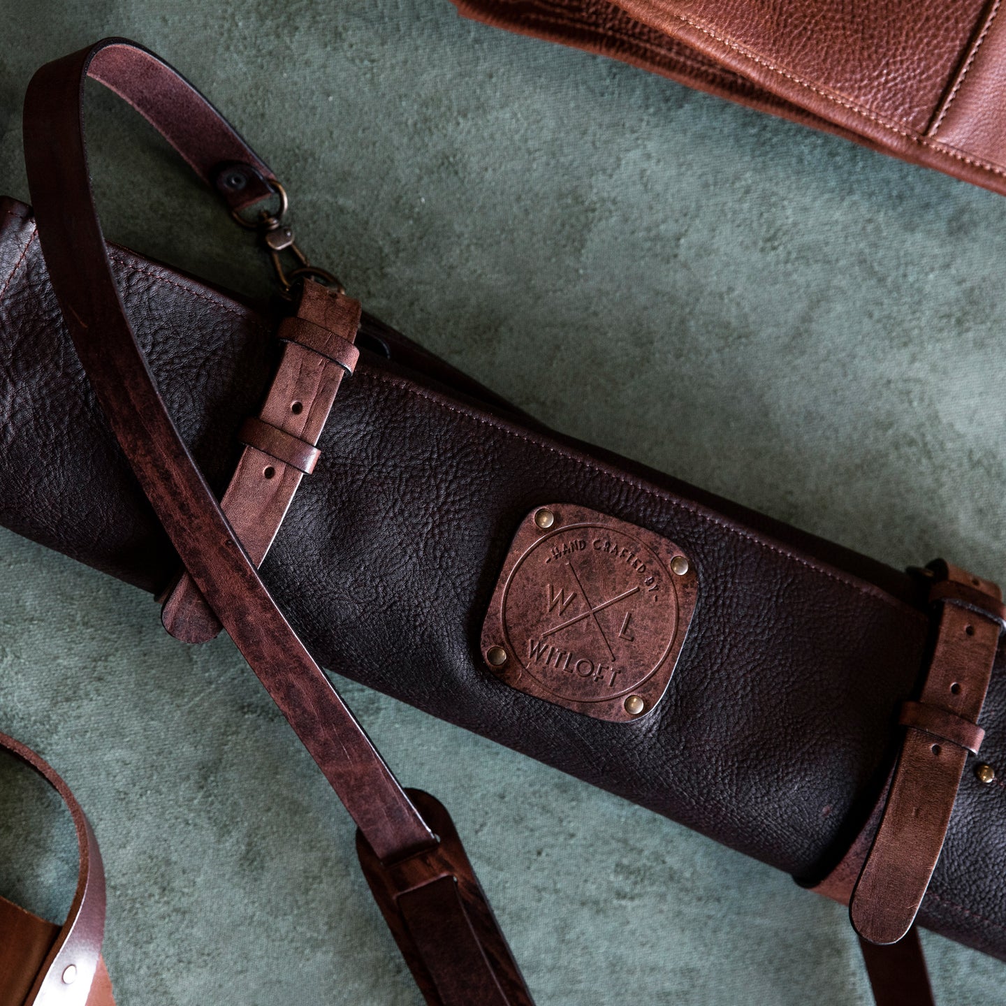 Witloft Leather Knife Roll / 9 Pocket / Dark Brown *