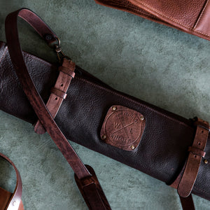 Witloft Leather Knife Roll / 9 Pocket / Dark Brown *