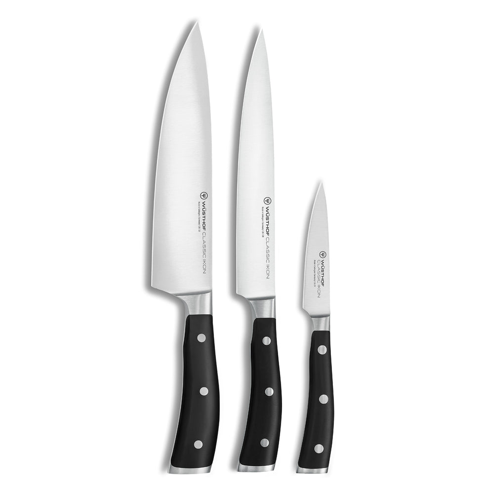 WÜSTHOF Classic Ikon 3 Piece Chef's Knife Set