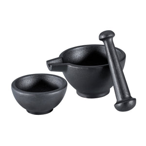 Zassenhaus Cast Iron 3 Piece Mortar and Pestle Set (Online Only)