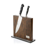 Zassenhaus Magnetic Knife Block with Stainless Steel Stand / 28x25.5cm / Ash