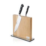 Zassenhaus Magnetic Knife Block with Stainless Steel Stand / 28x25.5cm / Oak